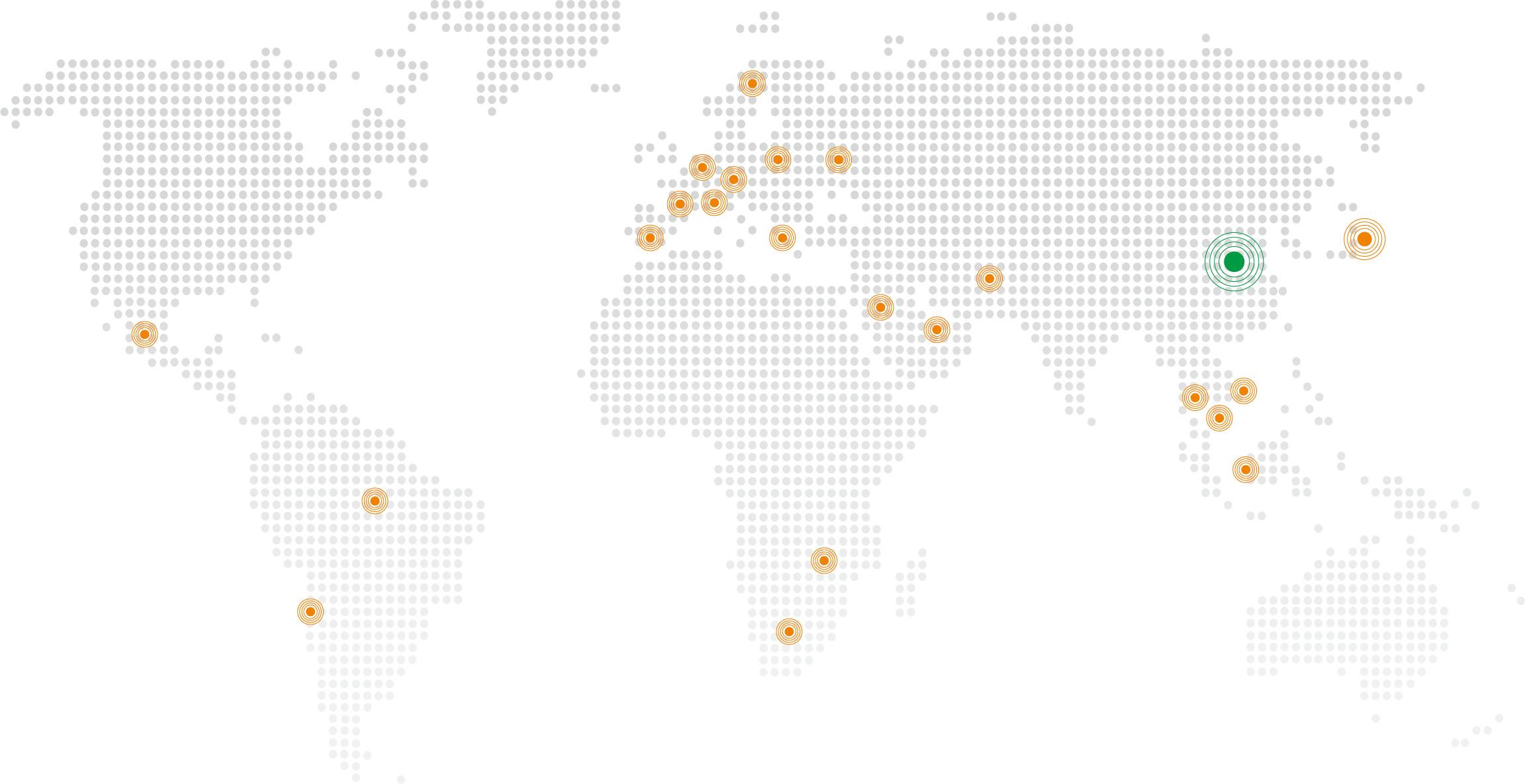 Sunhorn global sales network map
